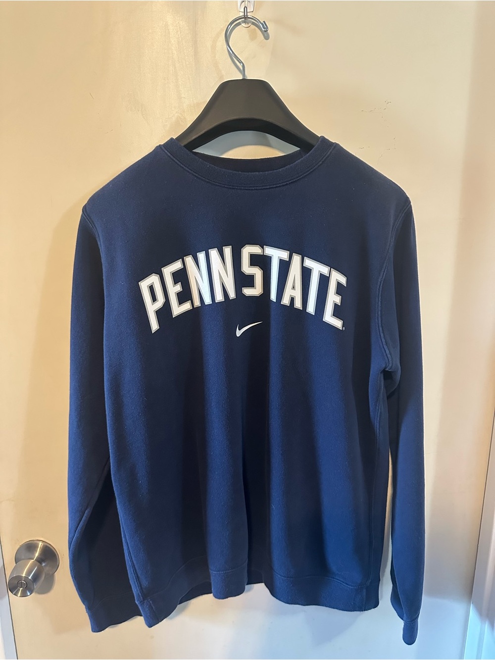 Nike Navy Penn State Arch Crewneck Sweatshirt